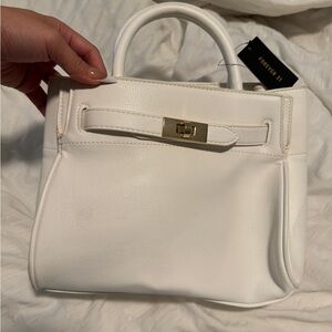 Forever 21 Elegant White Satchel